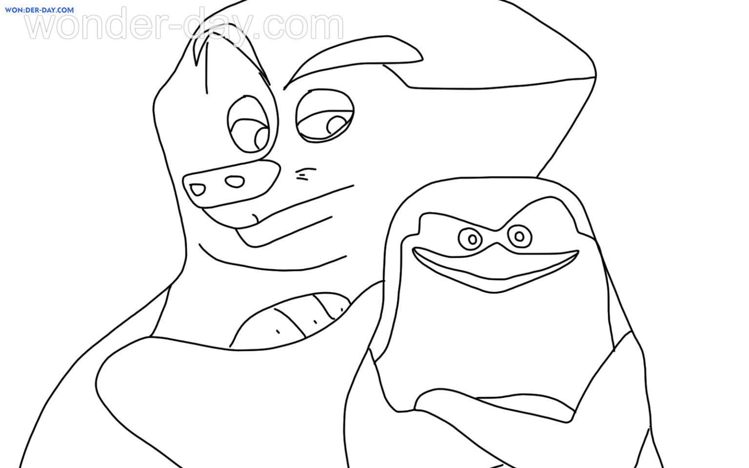 Penguins of Madagascar Coloring Pages | WONDER DAY — Coloring pages for ...