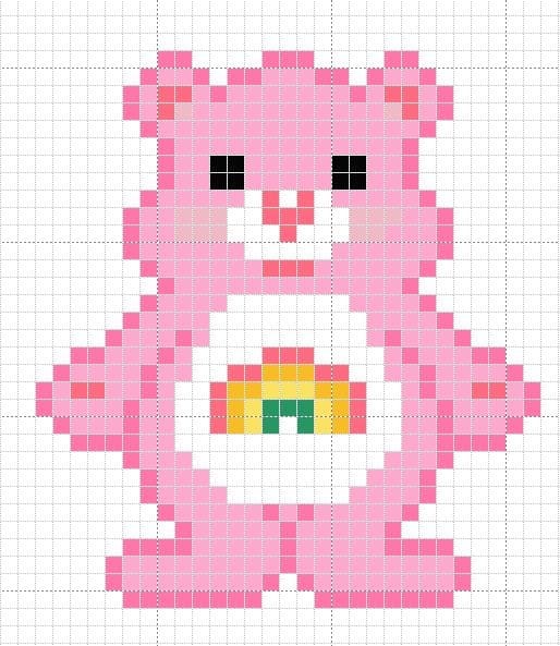 pink bear cub