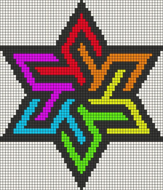 patrón de color de píxeles