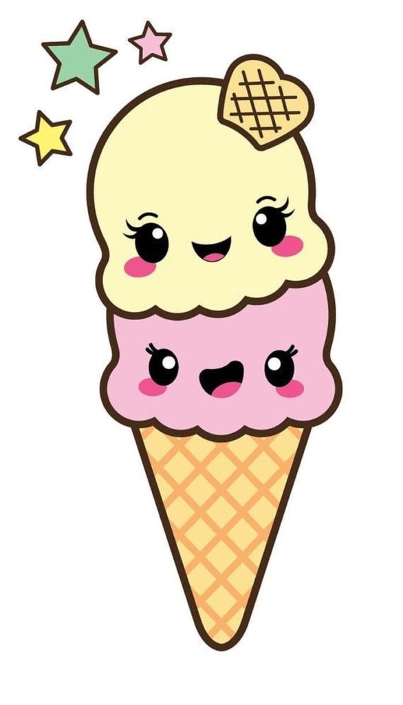 Ice cream with eyes