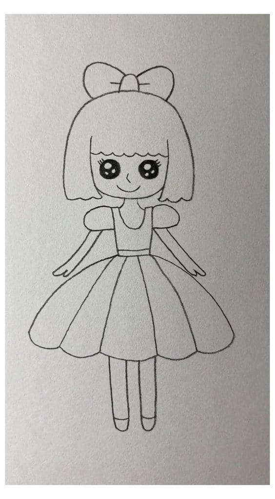 Girl in a dress
