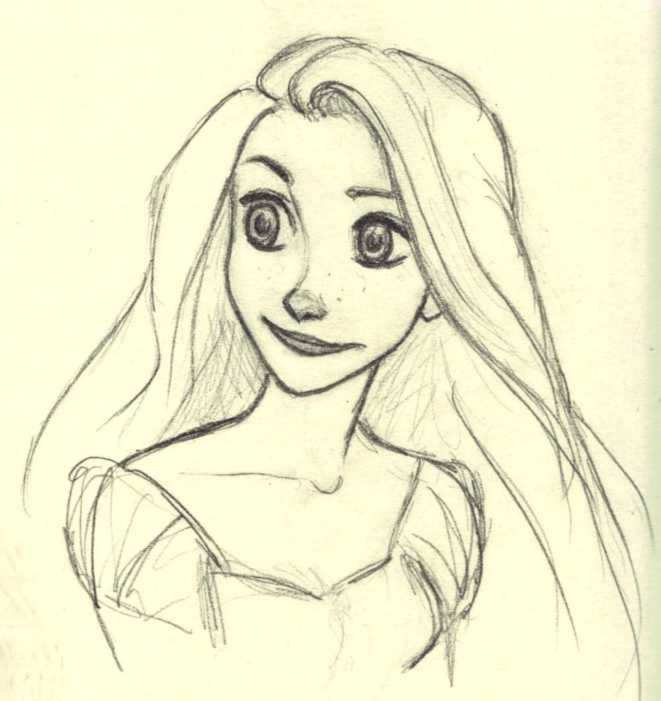 Retrato de princesa da Disney