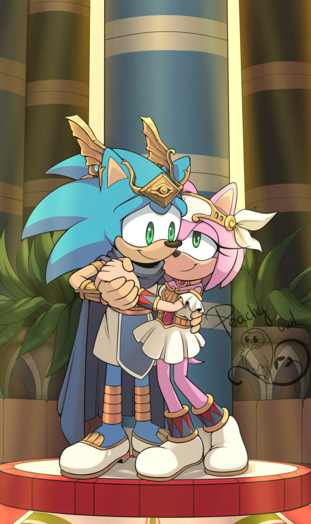J'adore Sonic et Amy Rose