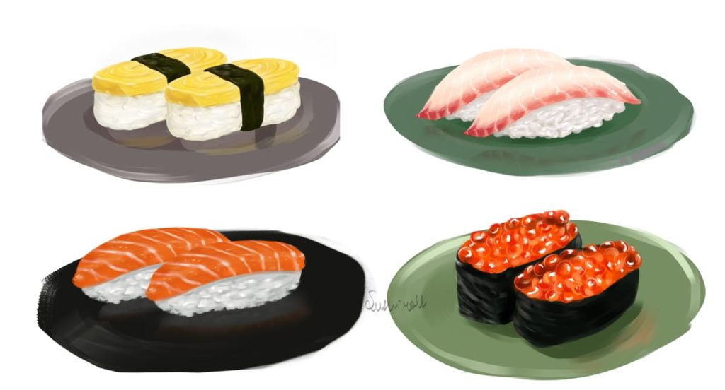 Sushi in einer Schüssel