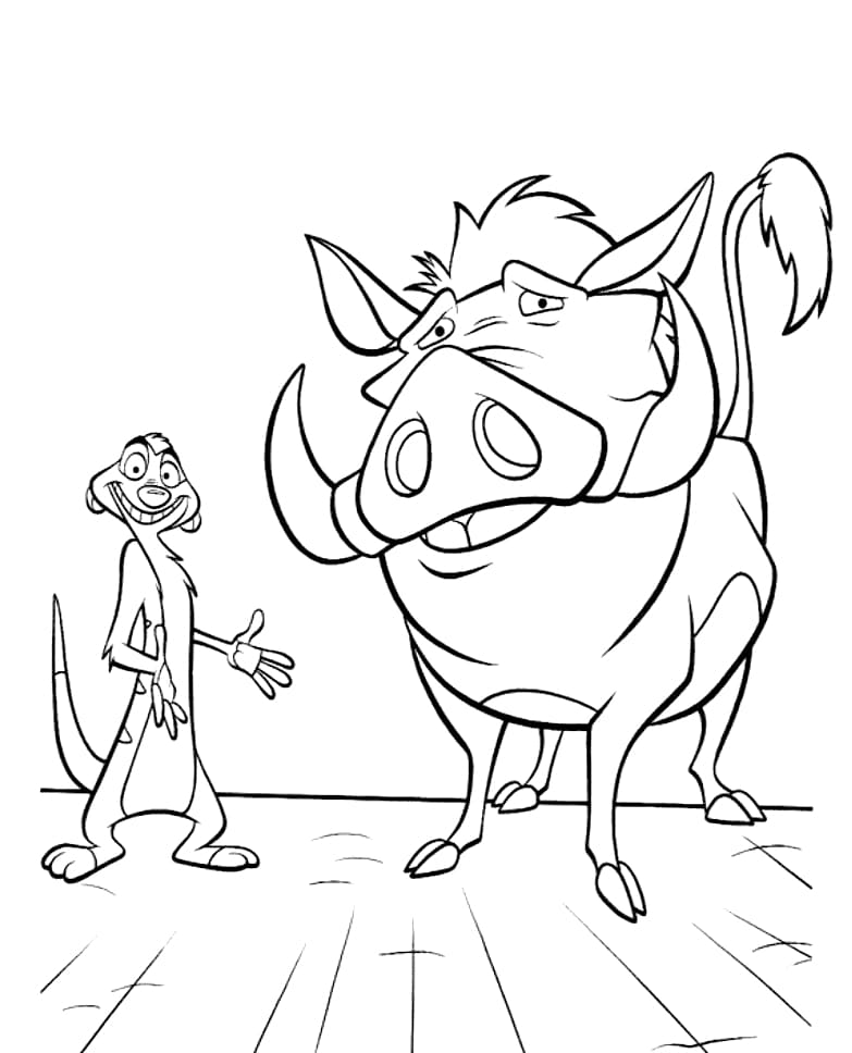 Timon et Pumbaa