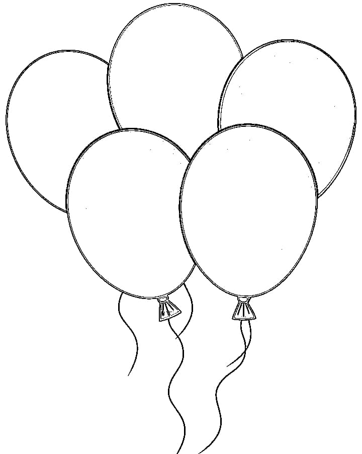 five balloons