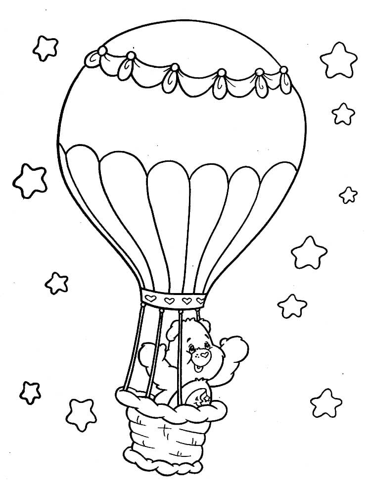 Teddybär in einem Ballon