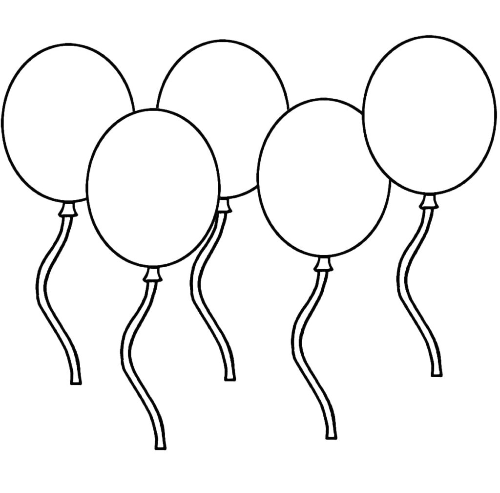 cinque palloncini