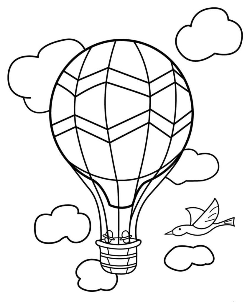 Воздушный шар и облака