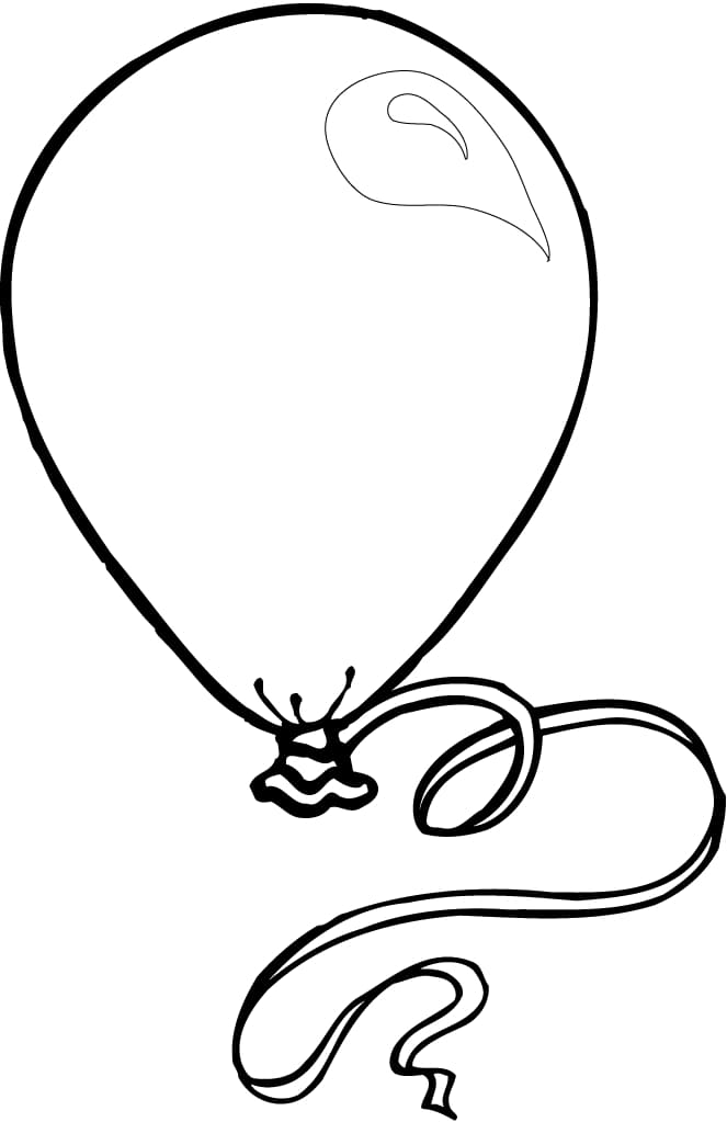 Balloon with ribbon