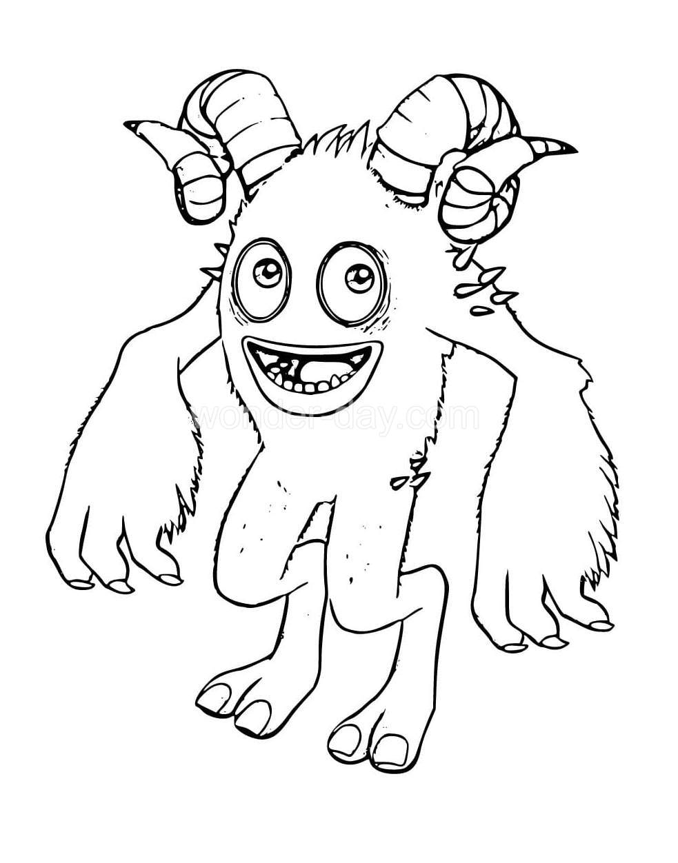 Rare My Singing Monsters Coloring Pages Noggin Coloring Page My Images