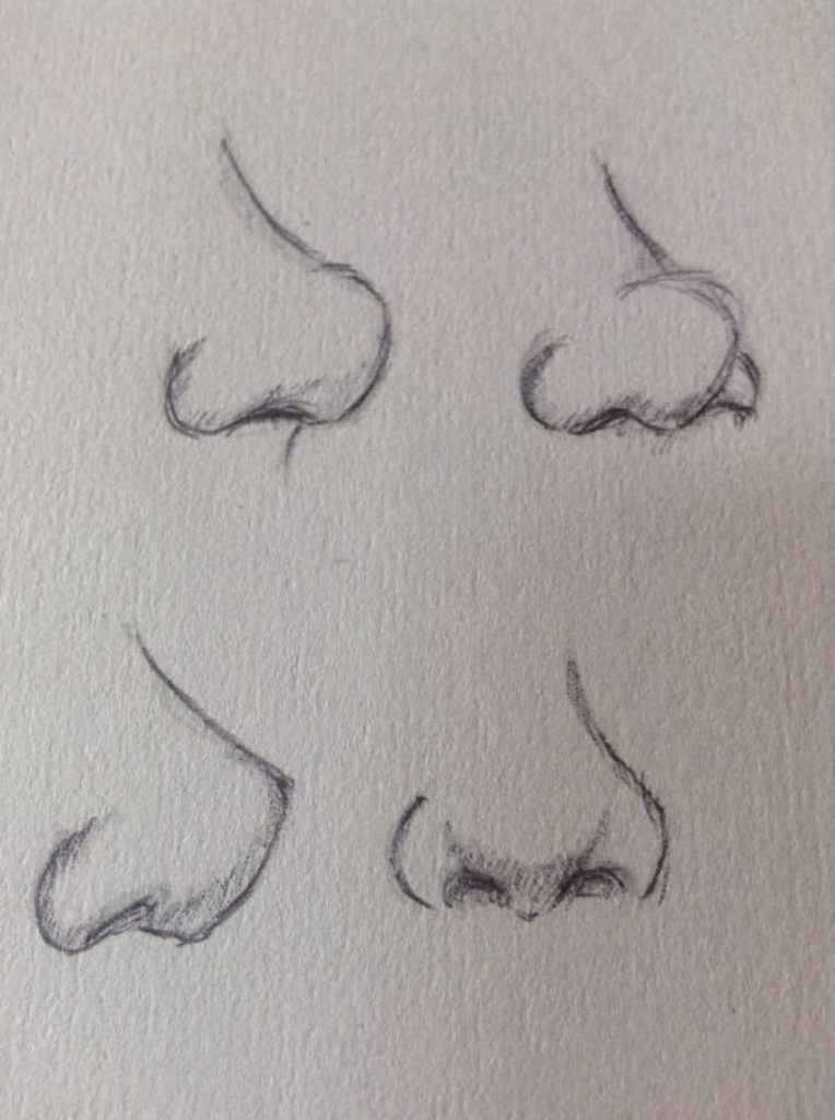 dibujo de la nariz