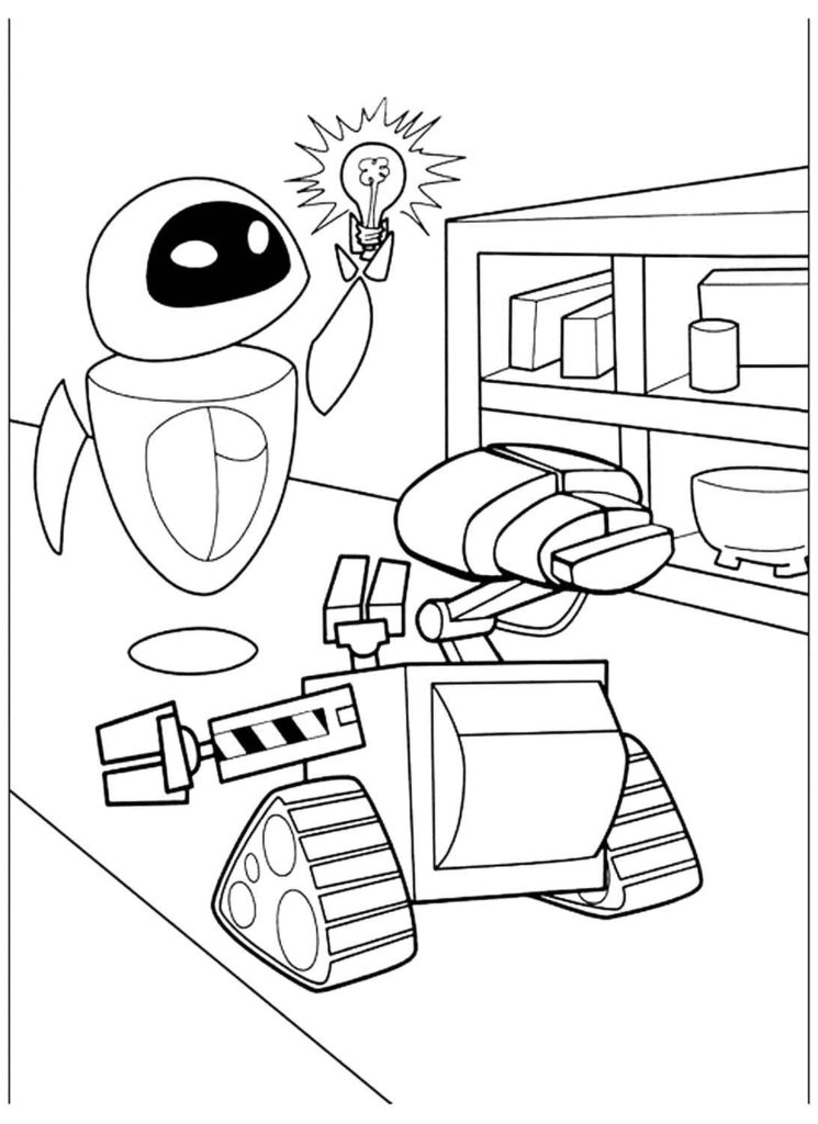 Desenhos de WALL-E para colorir