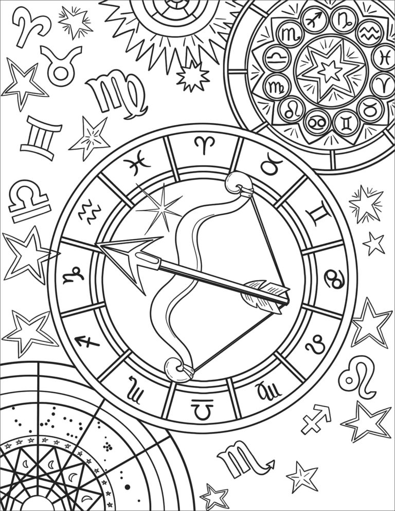 Zodiac Signs Coloring Pages | WONDER DAY — Coloring pages for children ...