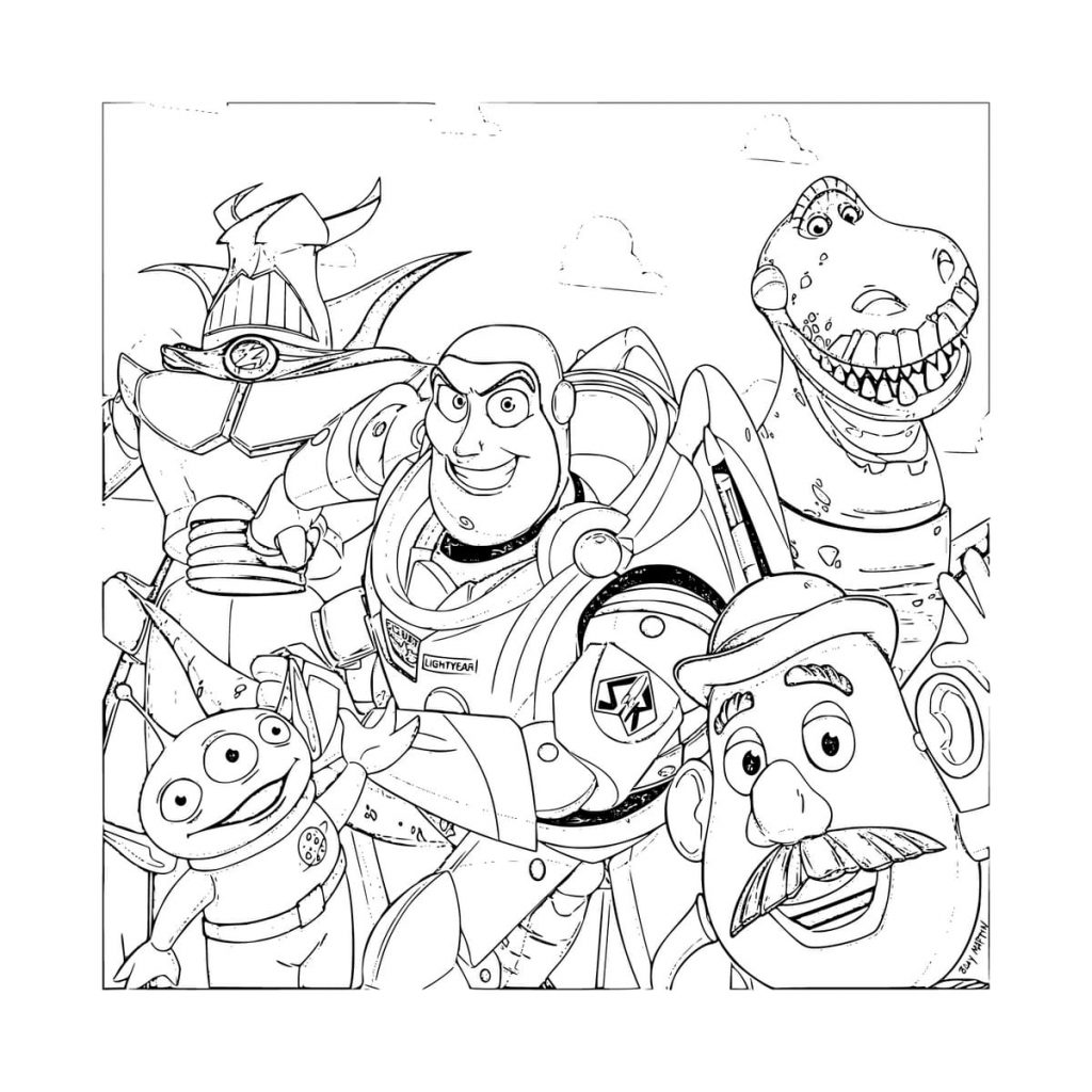 Buzz Lightyear and friends