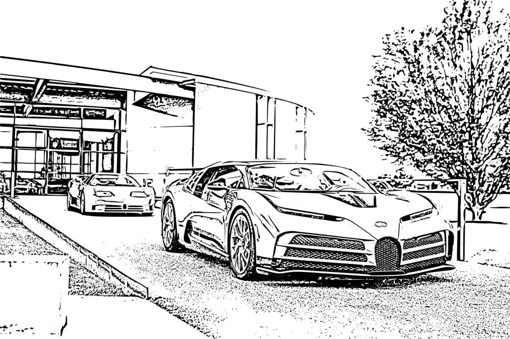 Bugatti na garagem