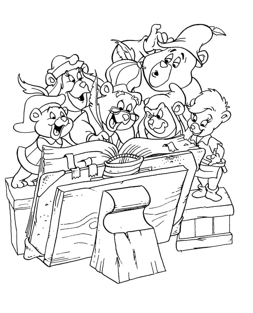 Gummi Bears coloring page