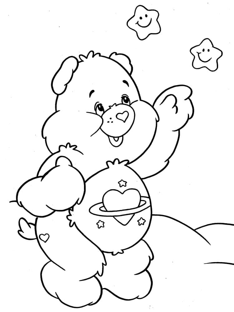 Teddybär und Sterne