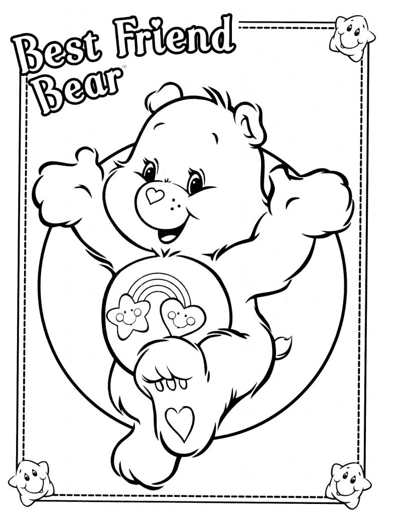 Postcard with a teddy bear