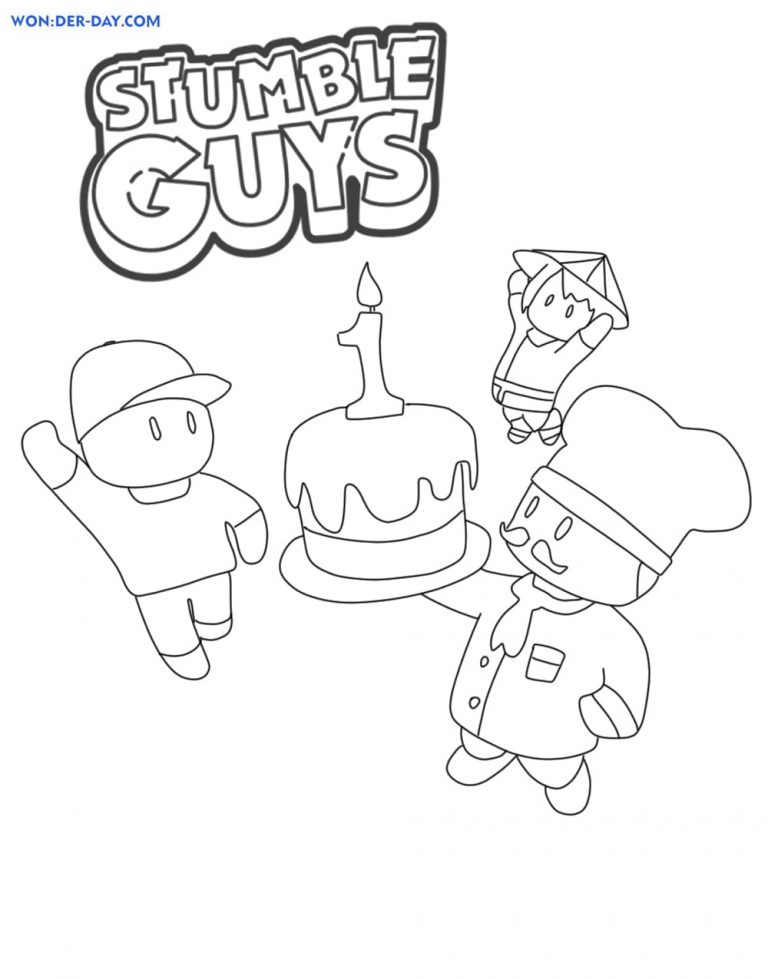 Disegni da colorare di Stumble Guys | Wonder-Day