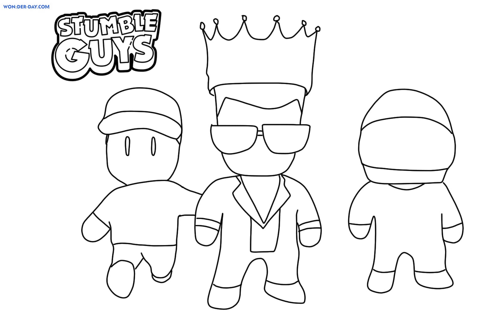Desenhos de Stumble Guys para colorir - Bora Colorir