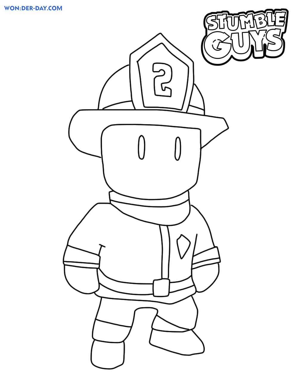 Desenhos de Stumble Guys para colorir