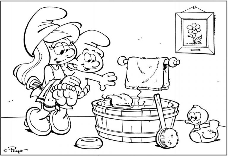 The Smurfs Coloring Pages | WONDER DAY — Coloring pages for children ...