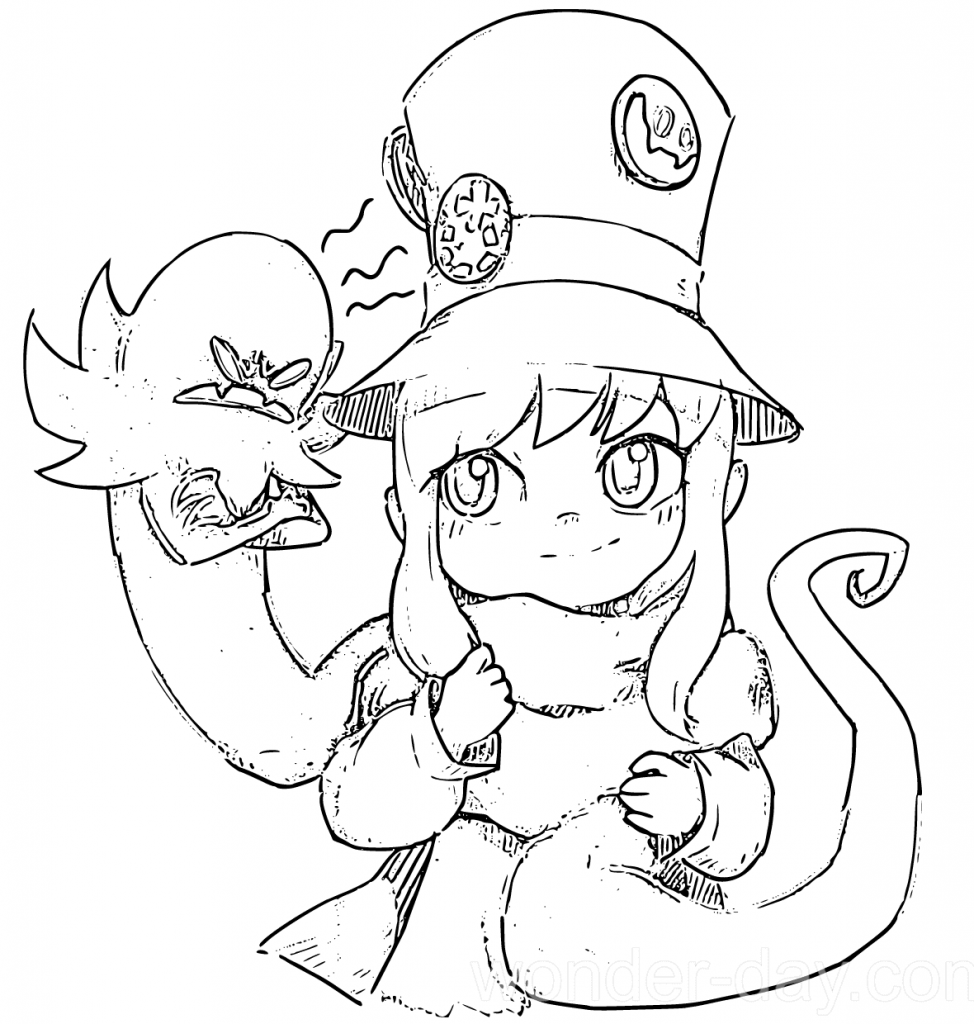 Coloriage A Hat in Time