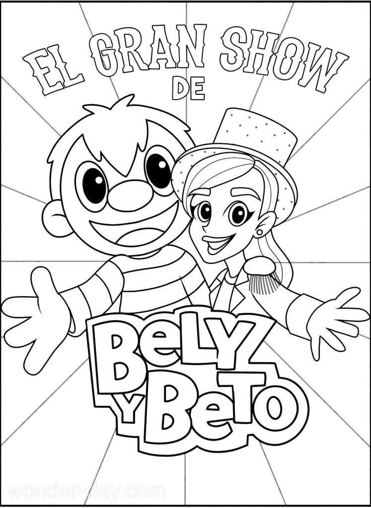 Dibujos de Bely y Beto para colorear | WONDER DAY — Dibujos para colorear  para niños y adultos