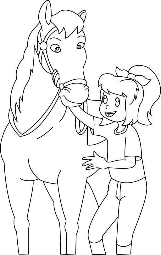niña y caballo