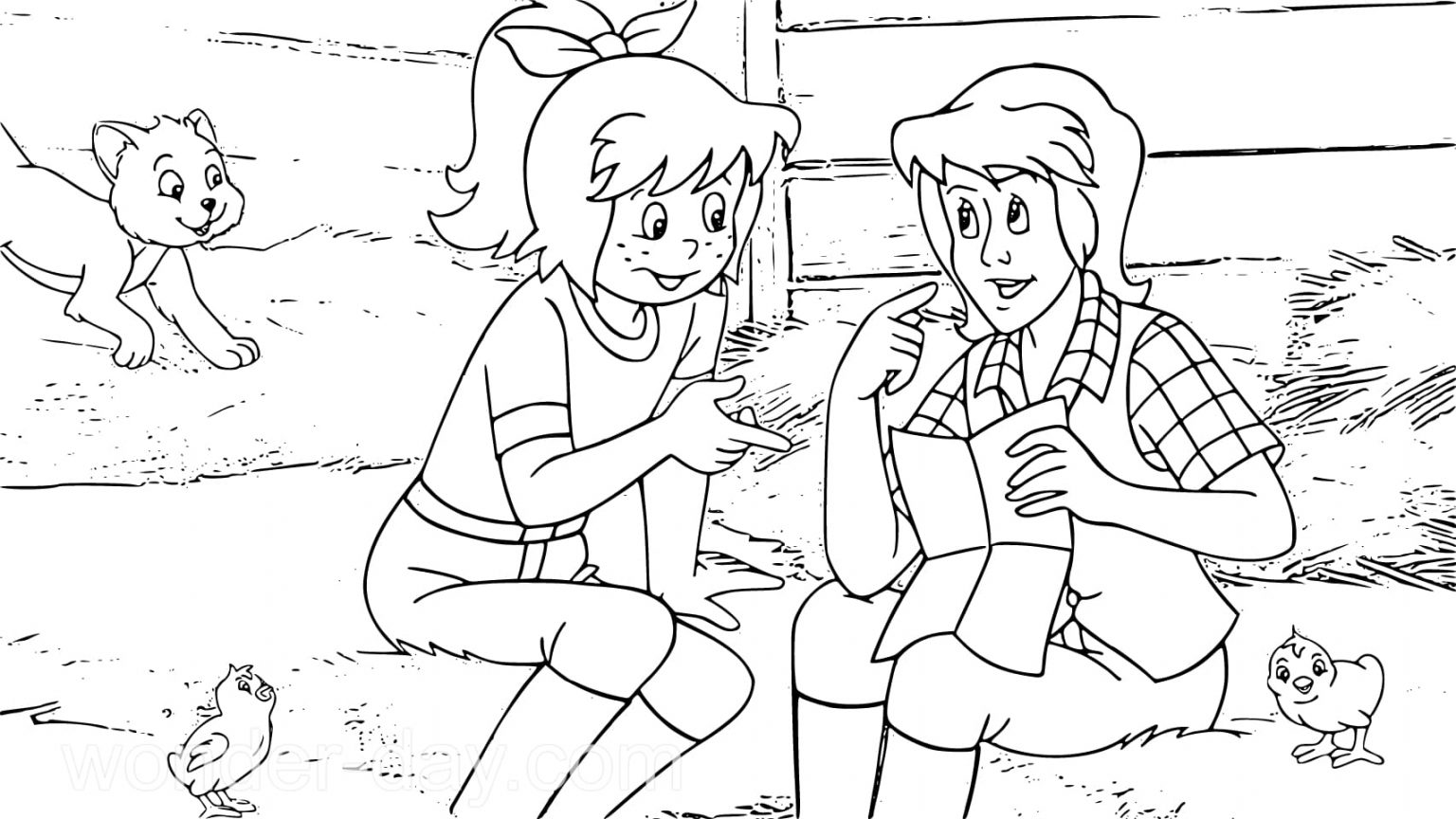 Ausmalbilder Bibi und Tina | Ausmalbilder zum Ausdrucken