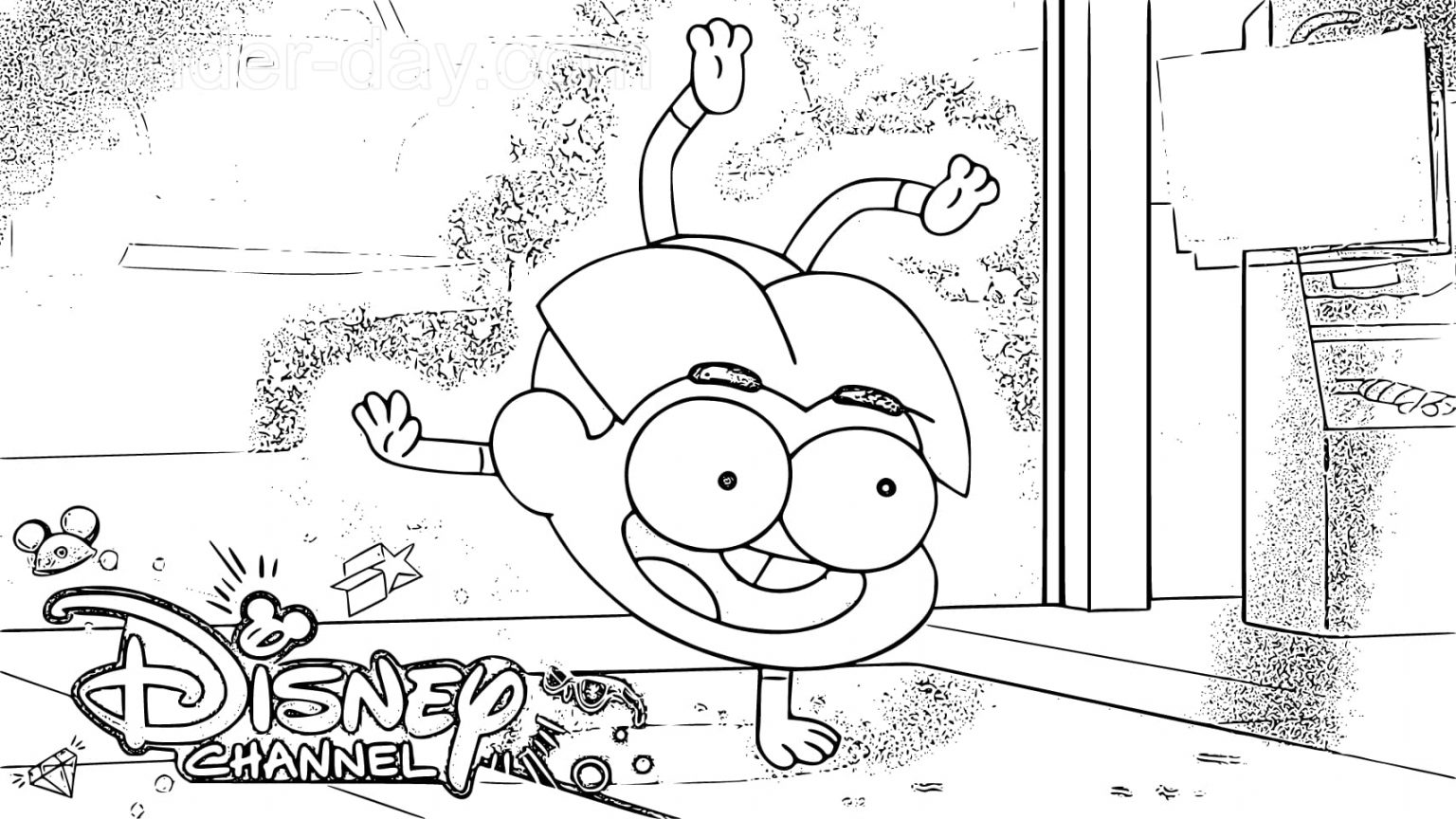 Big City Greens Coloring Pages - Wonder Day Big City Greens Coloring Pages 18 1536x864 