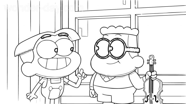 Big City Greens Coloring Pages - Wonder Day Big City Greens Coloring Pages 2 768x432 