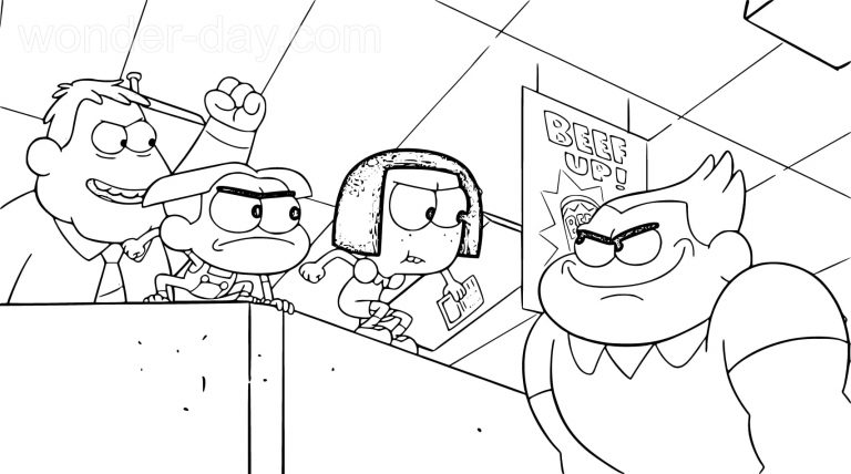 Big City Greens Coloring Pages - Wonder Day Big City Greens Coloring Pages 24 768x428 