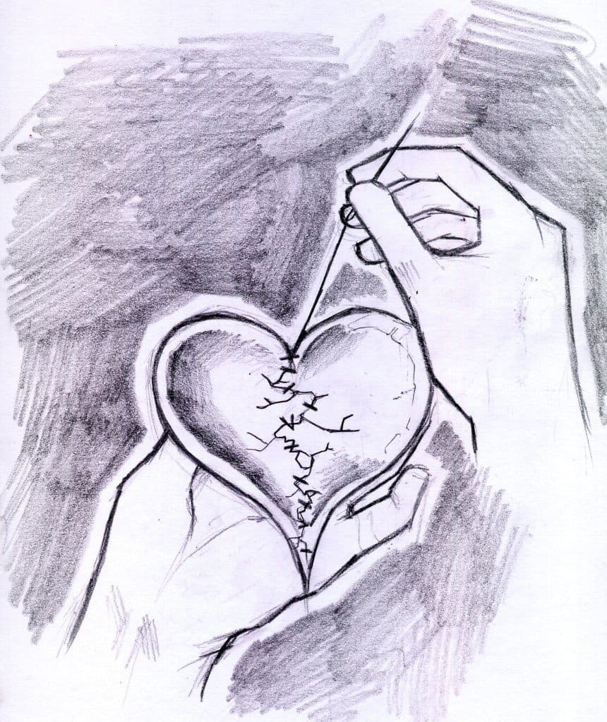 Easy Drawing Broken Heart (55 Pictures) | WONDER DAY — Coloring ...