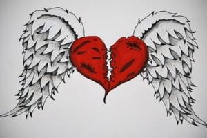 Рисунки для срисовки разбитое сердце (55 Картинок)