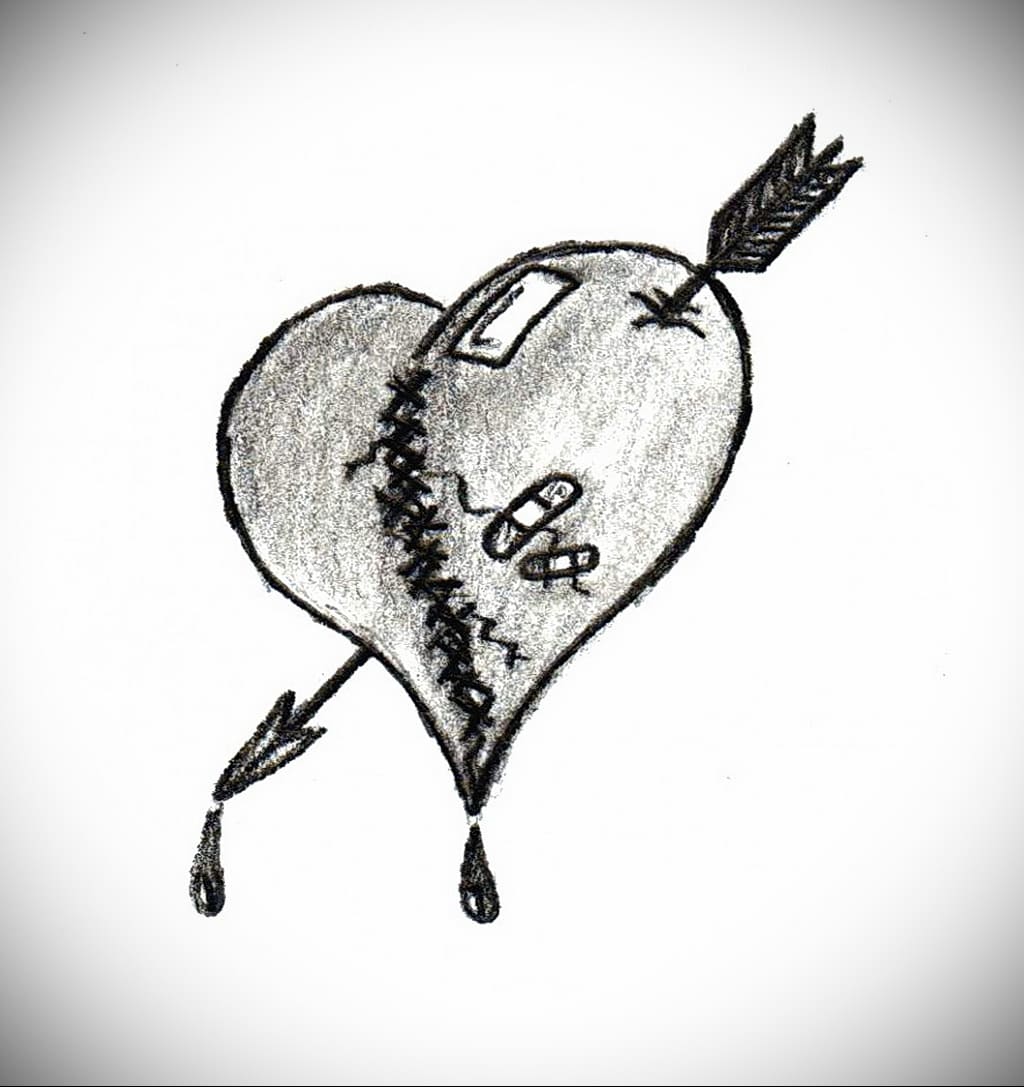 wonder day broken heart drawing 38