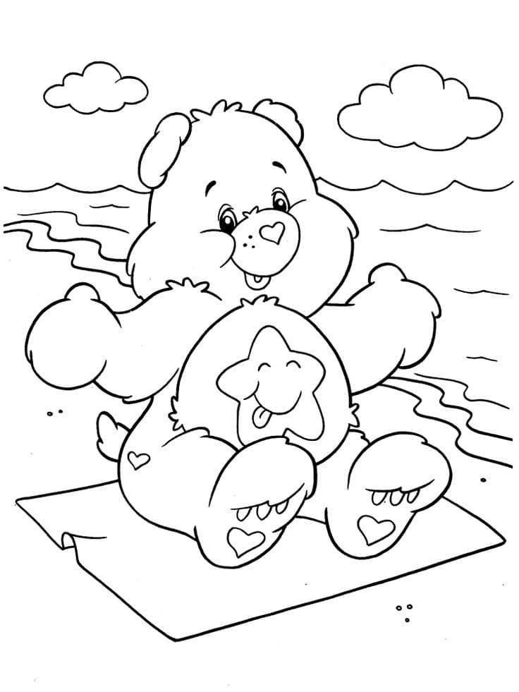 dancing teddy bear coloring