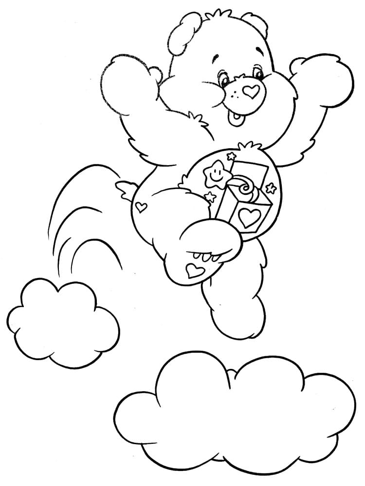 Teddy bear jumping