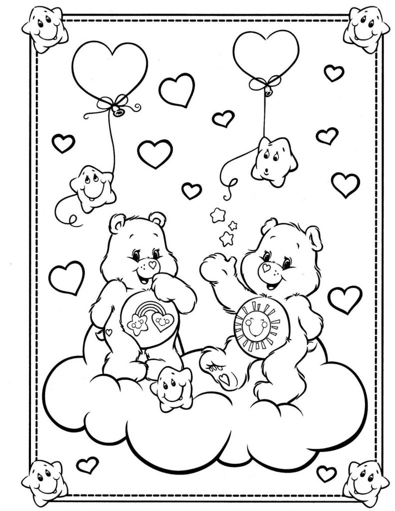 Cartão postal fofo de ursos