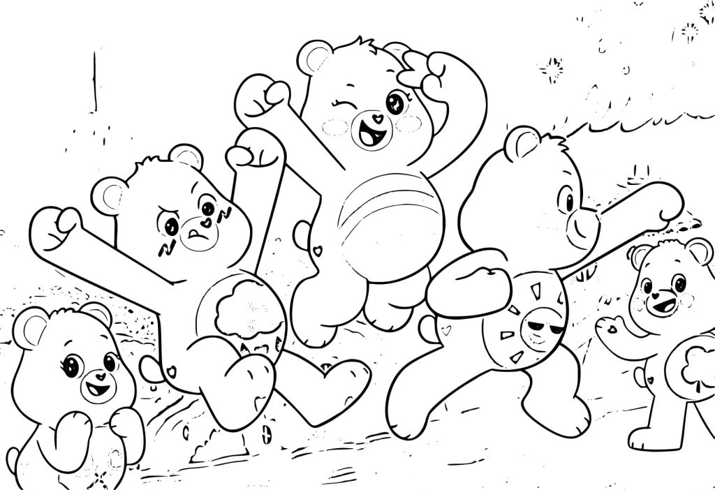 Funny bear cubs