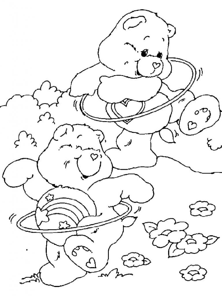Teddybären treiben Sport