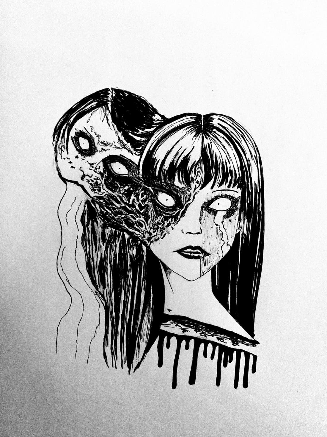 creepy drawing ideas｜TikTok Search