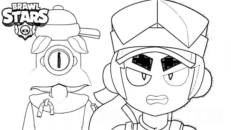 Fang Brawl Stars Coloring Pages | WONDER DAY — Coloring pages for ...
