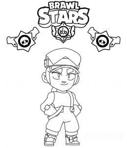 Fang Brawl Stars Coloring Pages | WONDER DAY — Coloring pages for ...