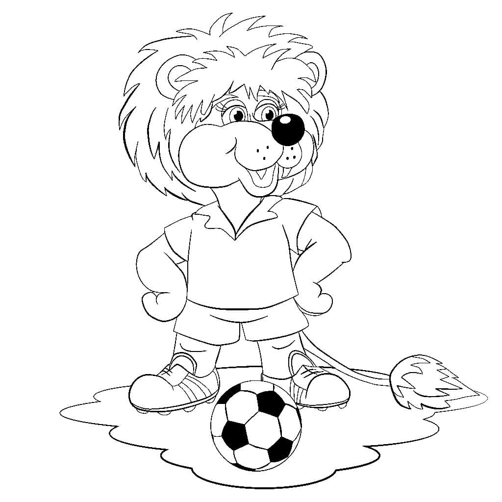 Lion footballeur