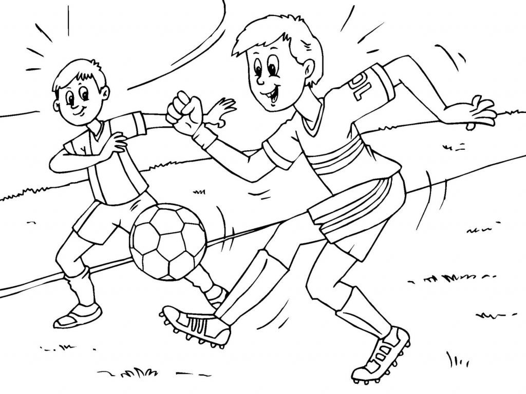 I bambini giocano a calcio
