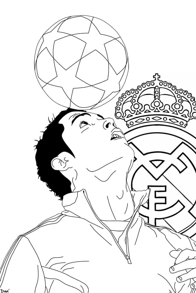 Cristiano Ronaldo with the ball