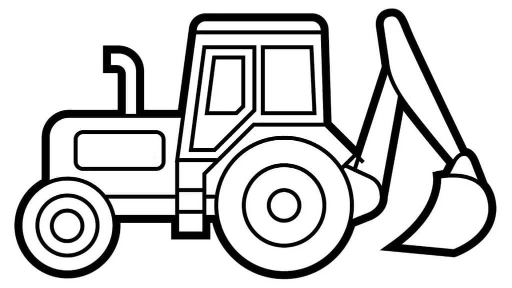 Трактор с ковшом