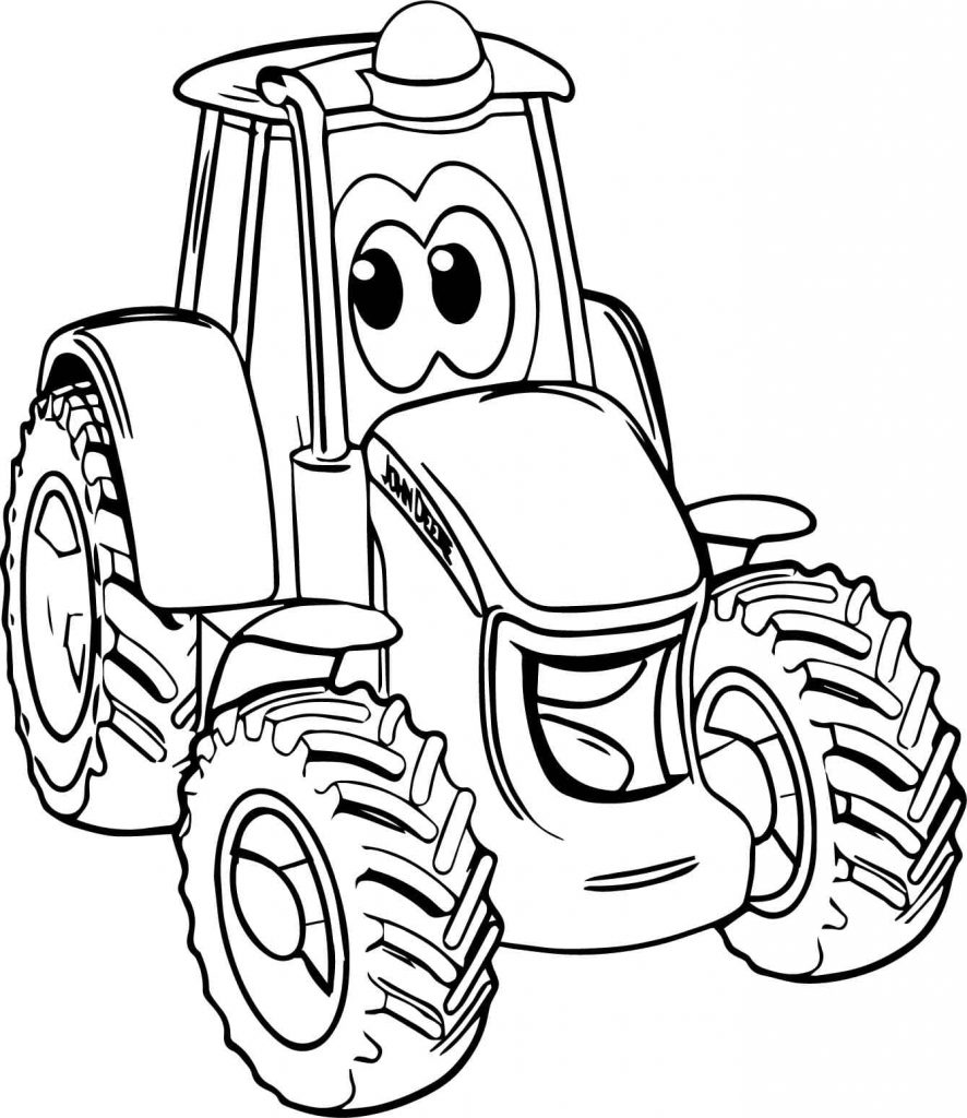 cartoon tractor